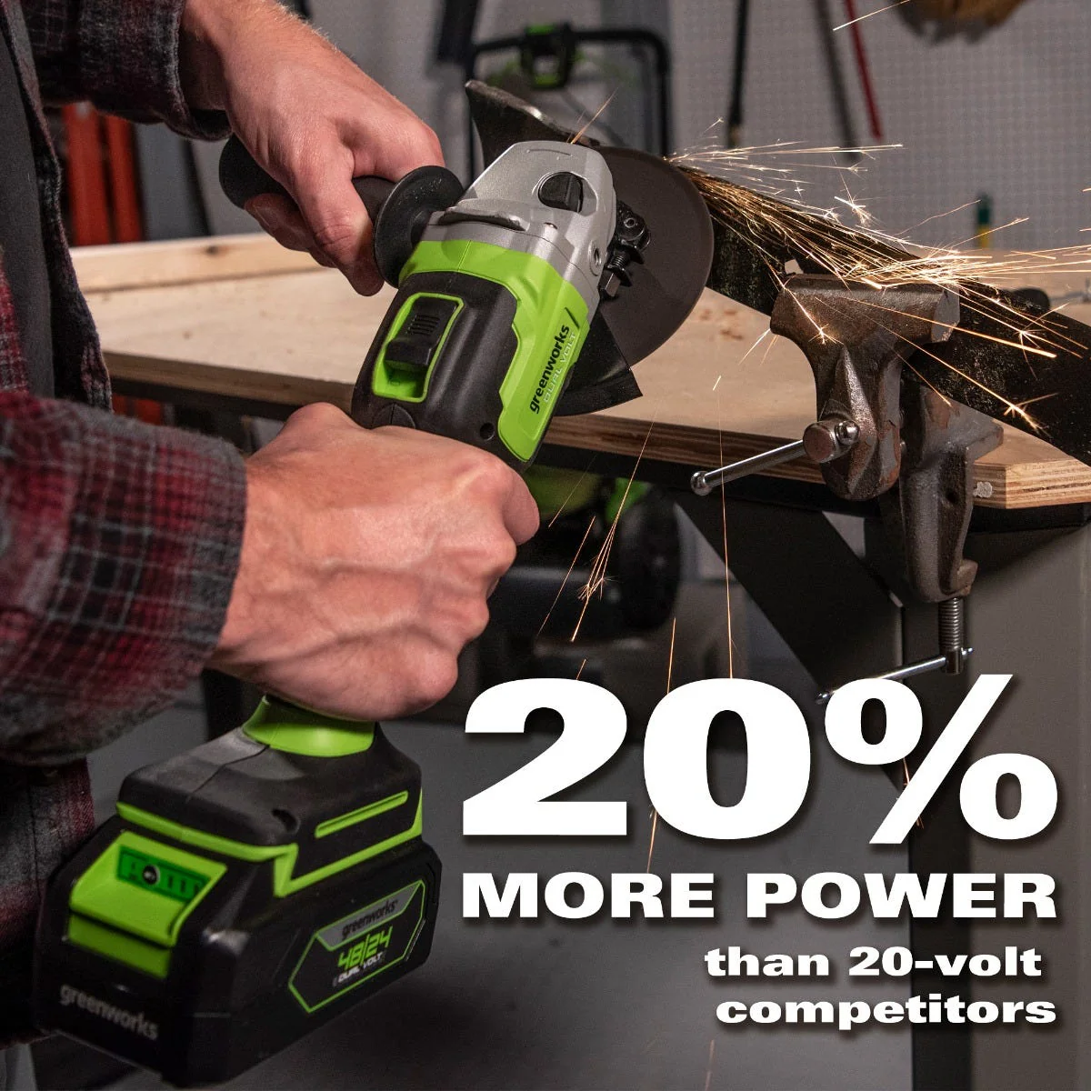 48V/24V Dual-Volt 4-1/2" Angle Grinder Tool Only | 24AG22 - Image 9