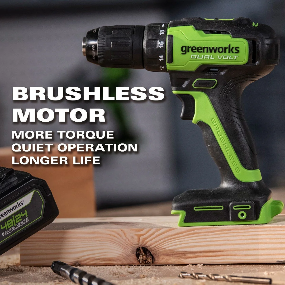 48V/24V Dual-Volt 1/2" Drill/Driver Tool Only | 24BD10 - Image 18