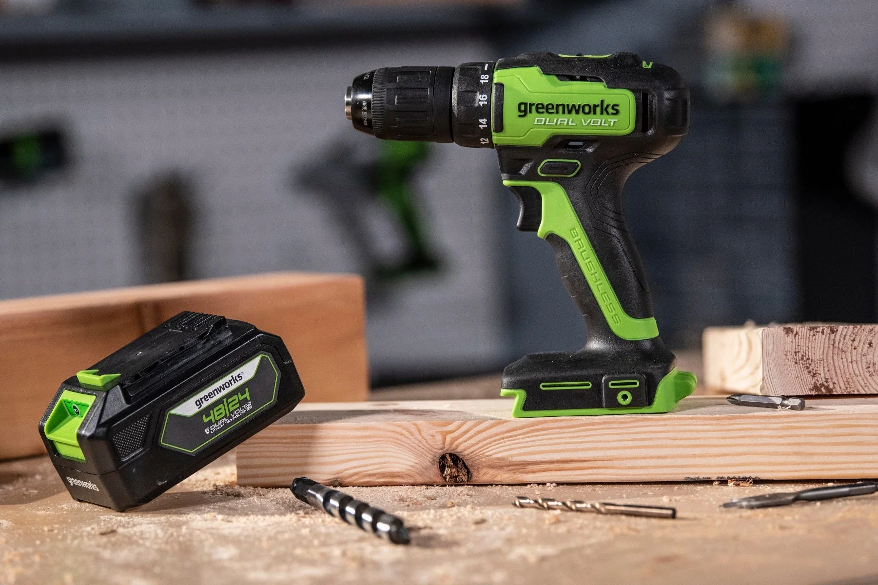 48V/24V Dual-Volt 1/2" Drill/Driver Tool Only | 24BD10 - Image 9