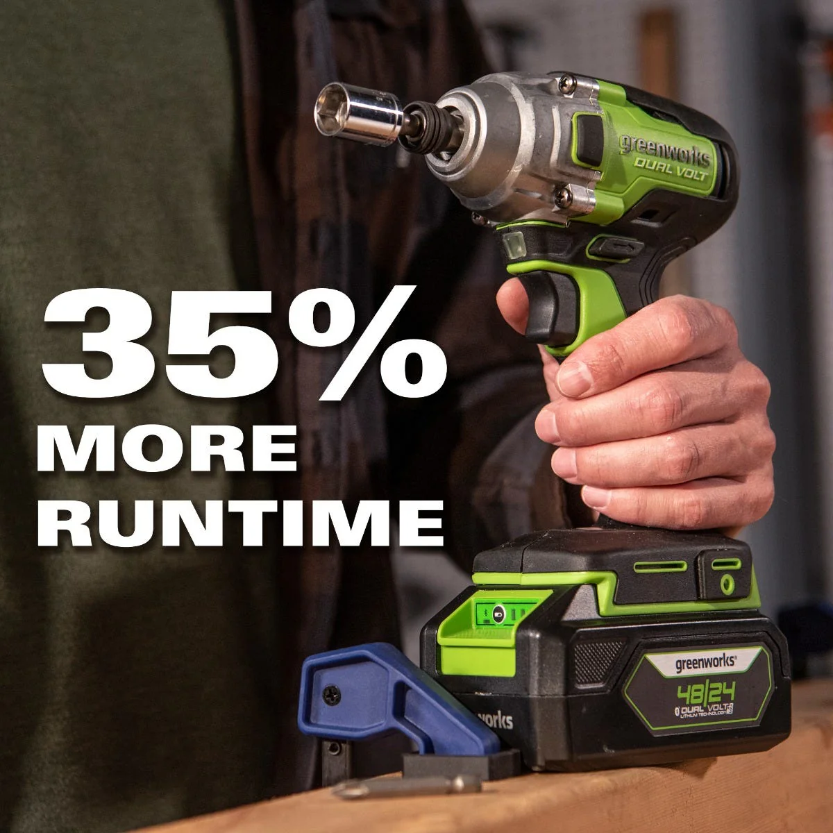 48V/24V Dual-Volt 1/4" Impact Driver Tool Only | 24BID6 - Image 14