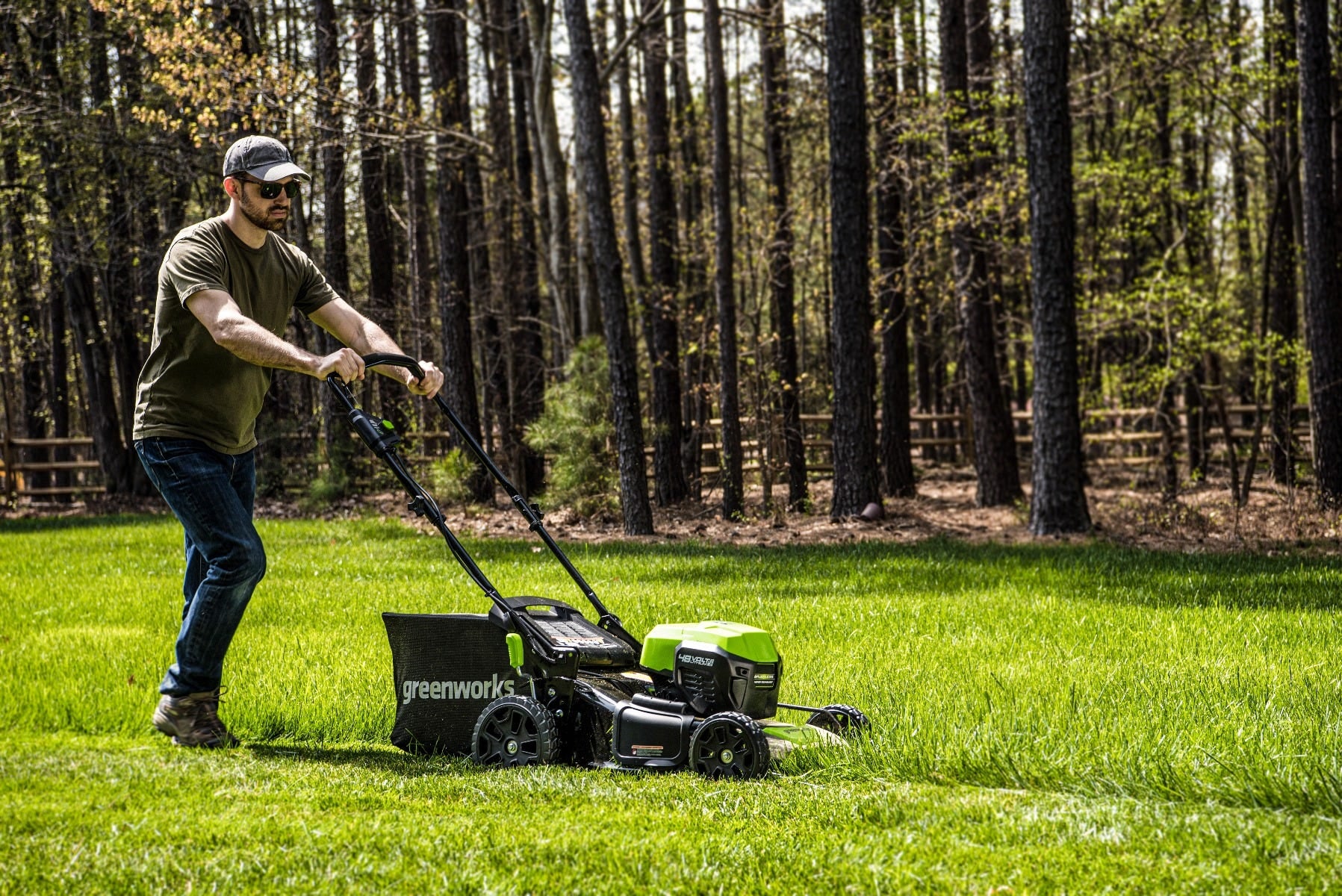 48V/24V 21" Dual-Volt Lawn Mower with Battery and Charger | 48PM21 - Image 10