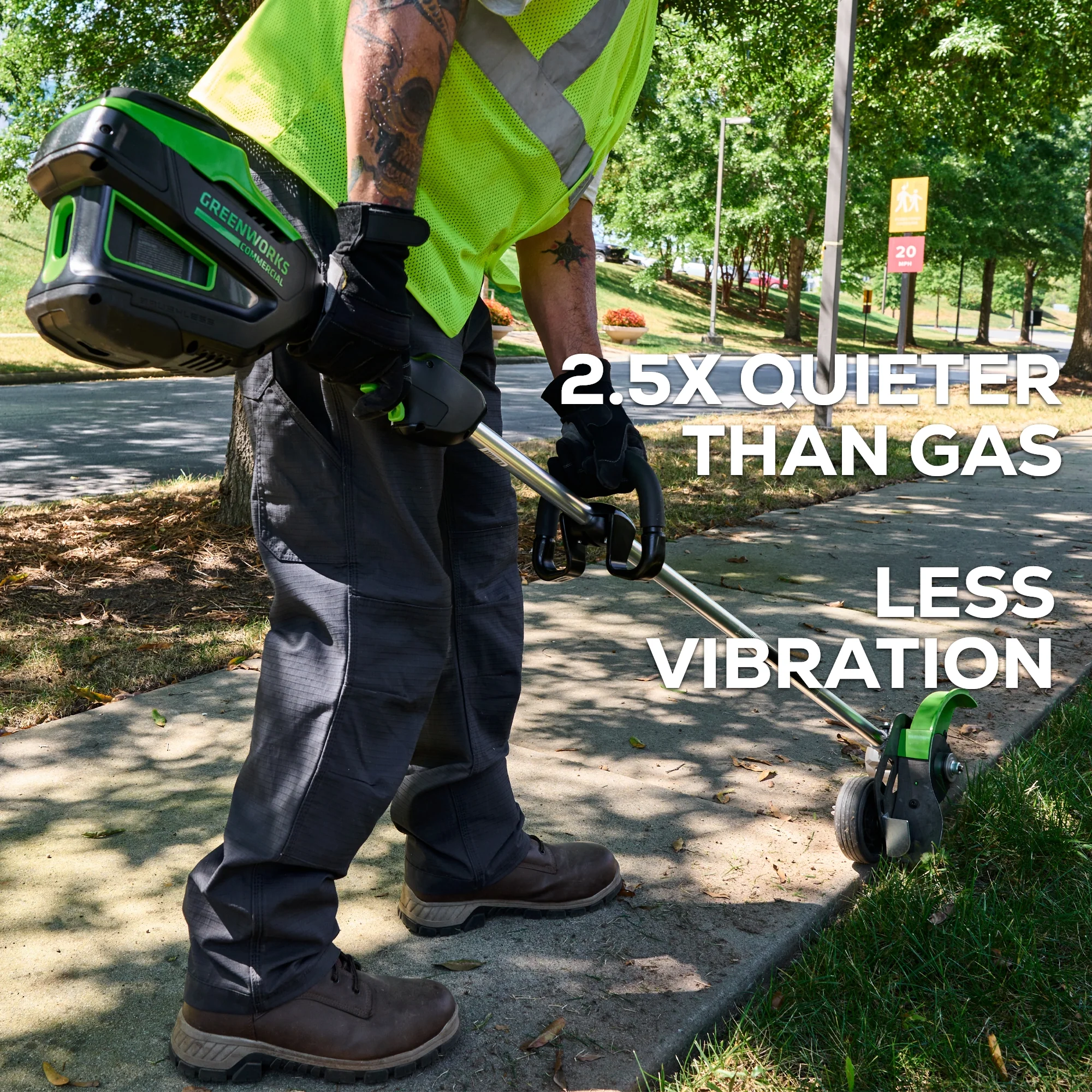 82V Edger with 4Ah Battery and Dual Port Charger | 82ES15-4DP - Image 8