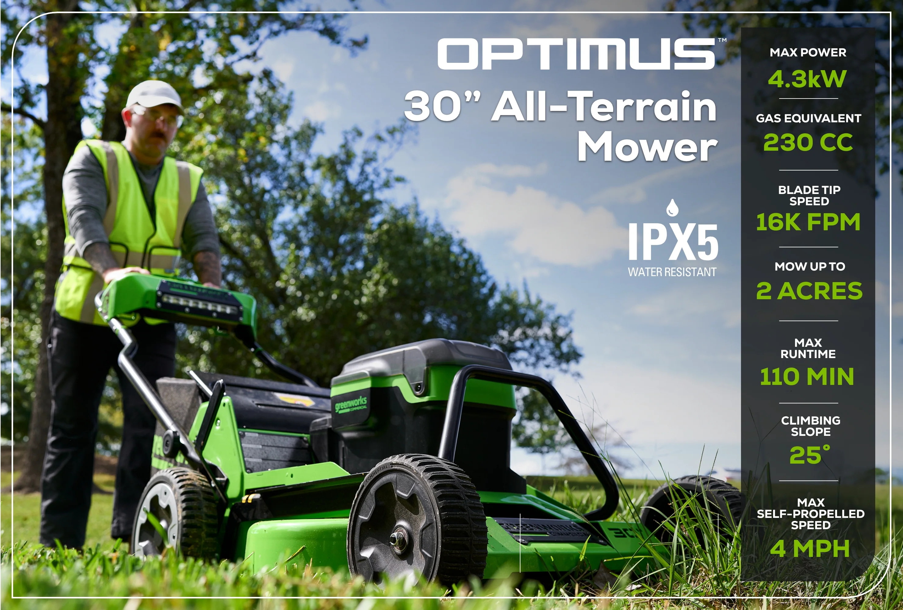 82V OPTIMUS 30" Self-propelled Mower Tool-Only | 82LM30S - Image 3