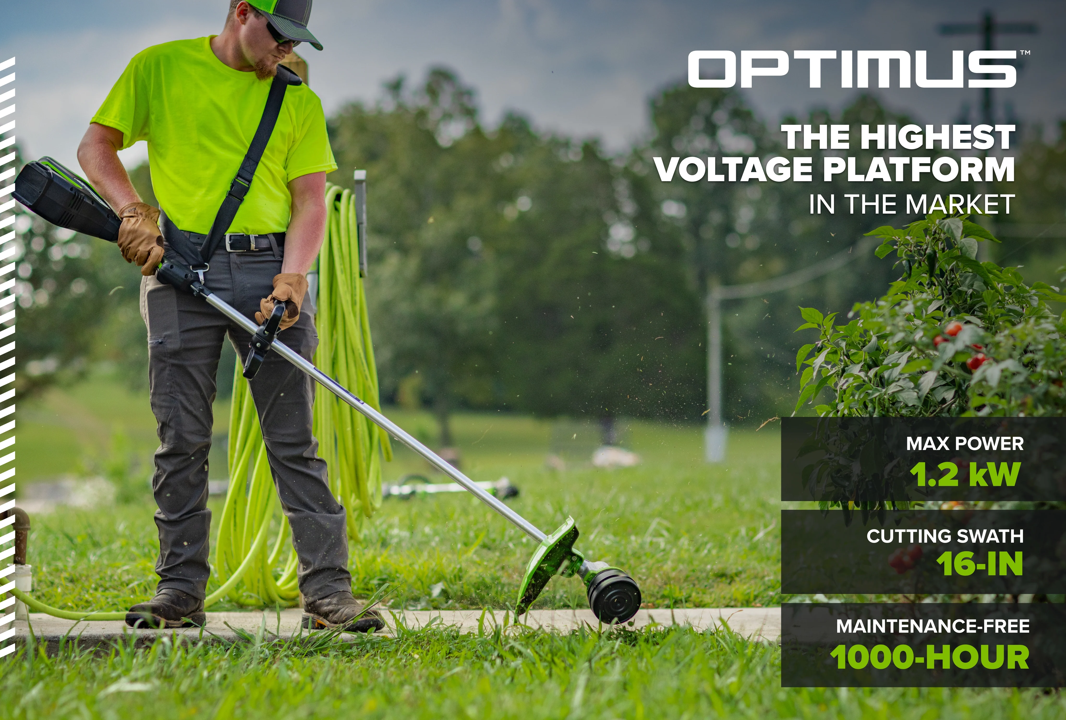 Optimus 82v 1.2kW String Trimmer Core300 DP Kit | ST121-C3DP - Image 2