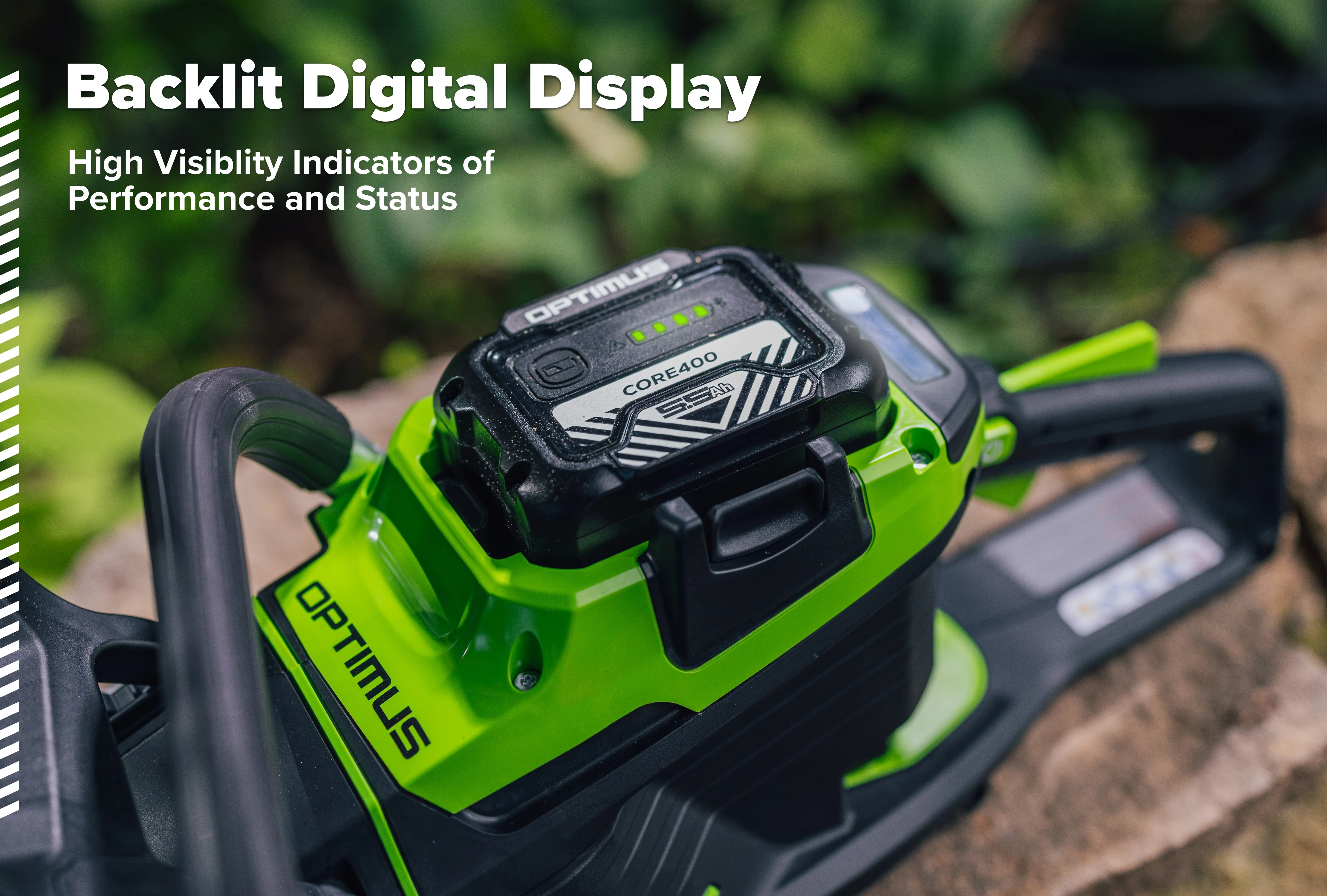 82V OPTIMUS 3.6kw Chainsaw Kit with CORE400 Battery & DP Charger | OCS600-C4DP - Image 6