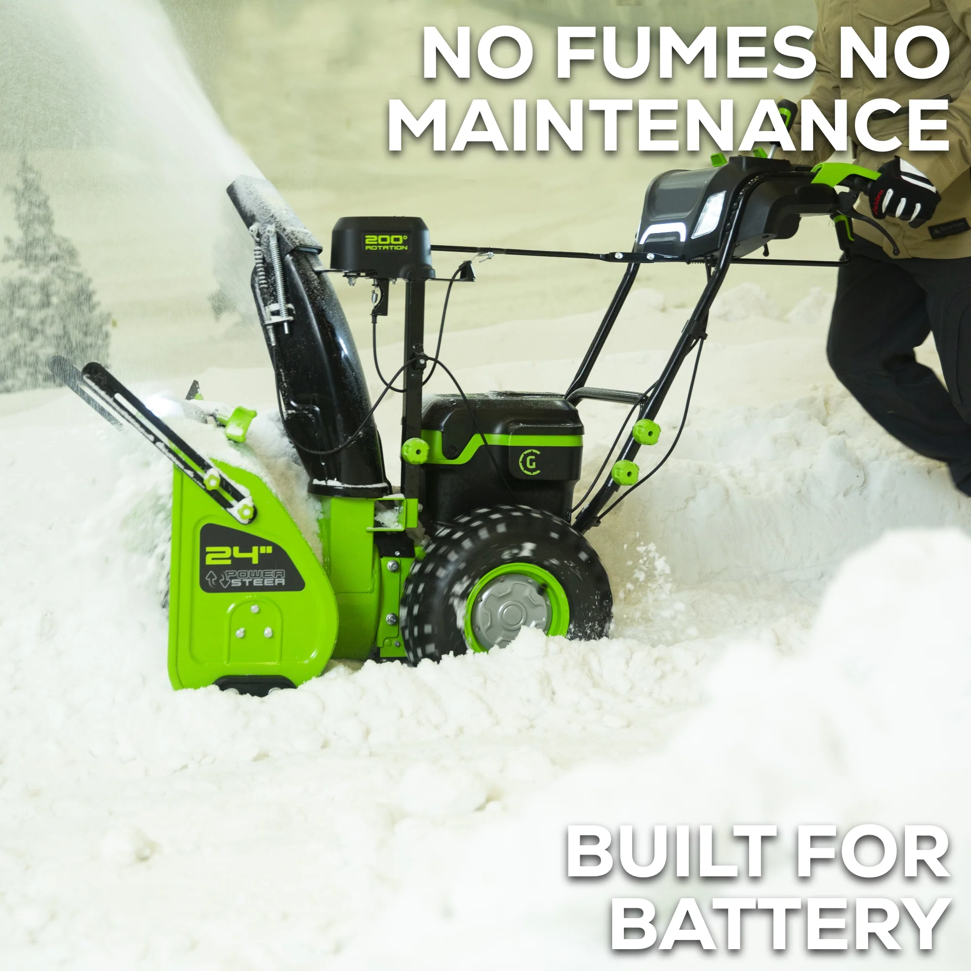 82V Dual Stage Snow Thrower Tool-Only | 82SN24D - Image 5
