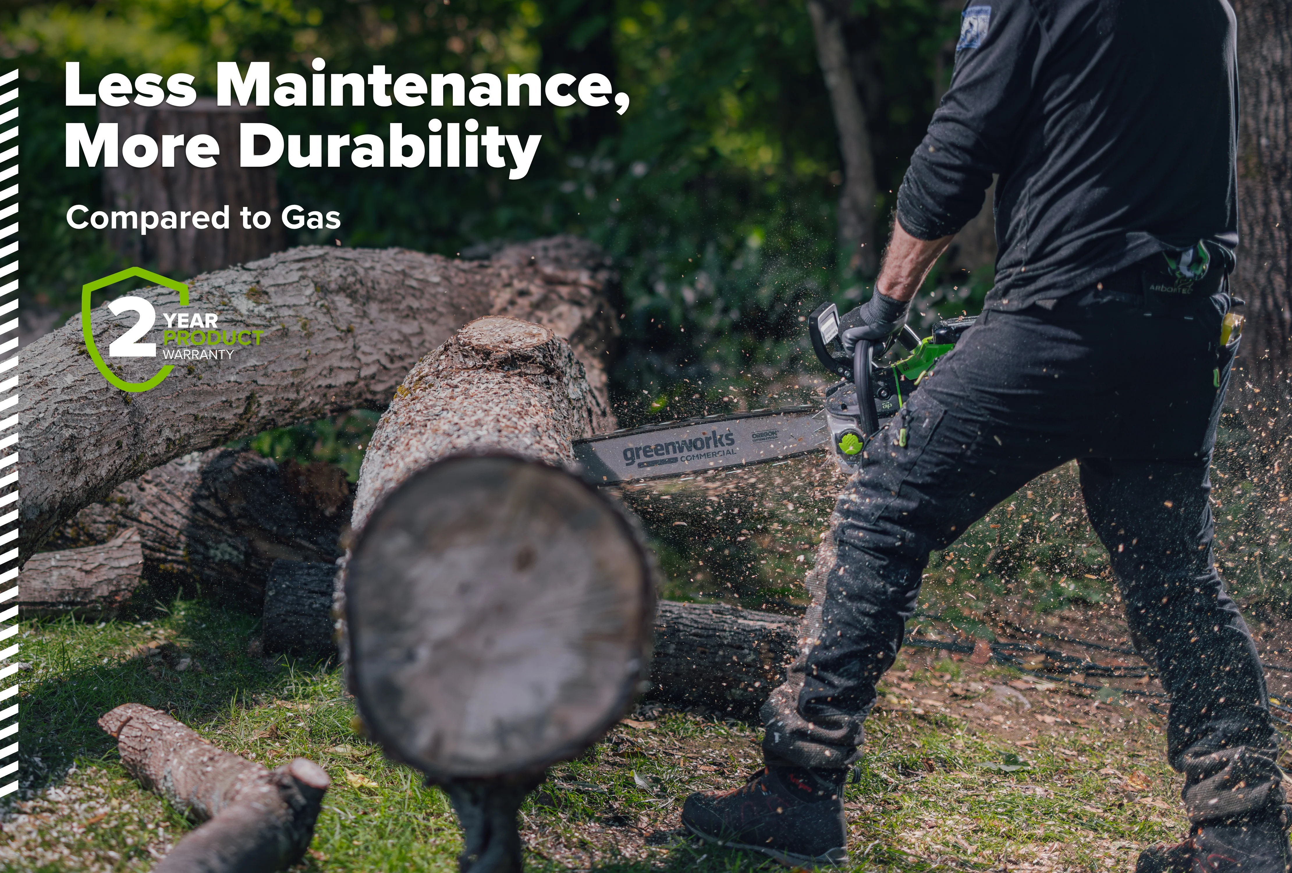 82V OPTIMUS 3.0 kW Chainsaw Powerhead with CORE400 Battery & DP Charger | OCS500-C4DP - Image 8