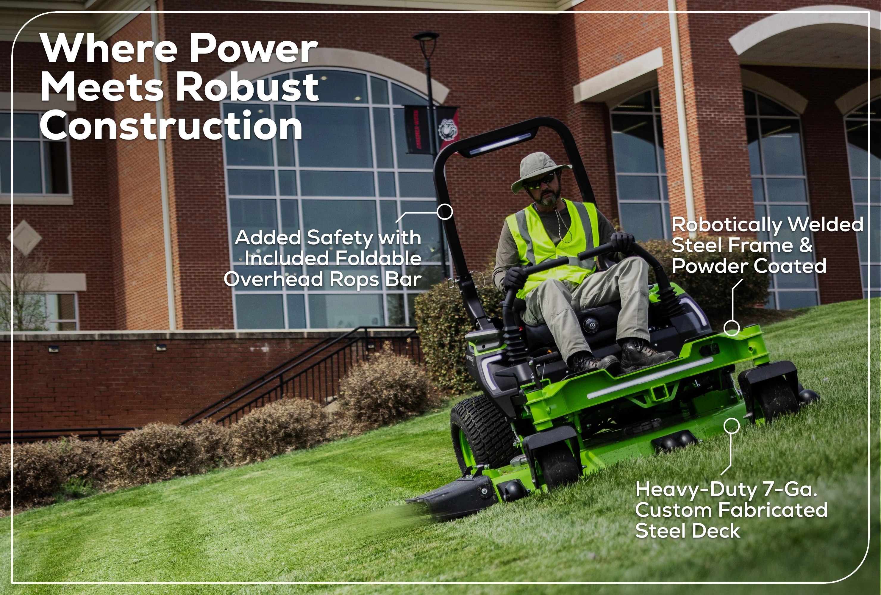 OptimusZ 48" 24kWh Ride-On Zero Turn Mower | CZ48R24X - Image 6