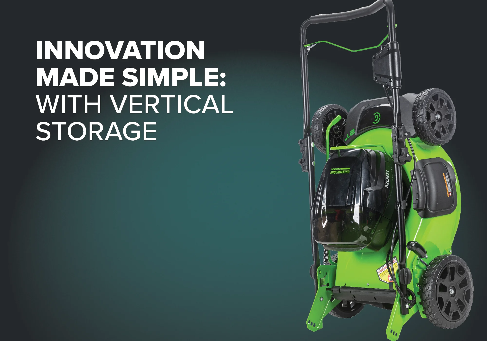 82V 21" Brushless Push Mower with 5Ah Battery and Dual Port Charger | 82LM21-5DP - Image 3
