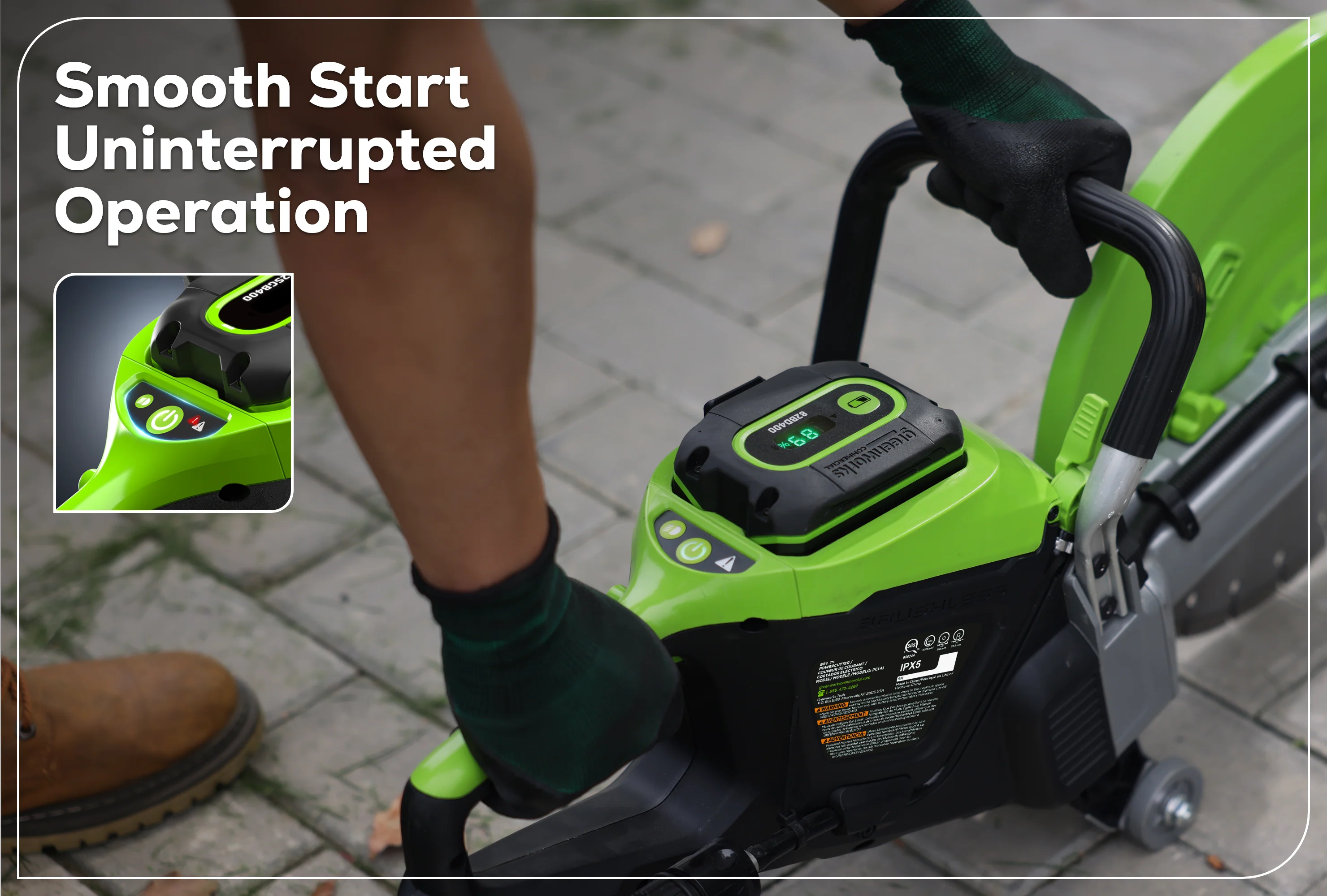 82V OPTIMUS 14" Power Cutter  | PC141 - Image 14