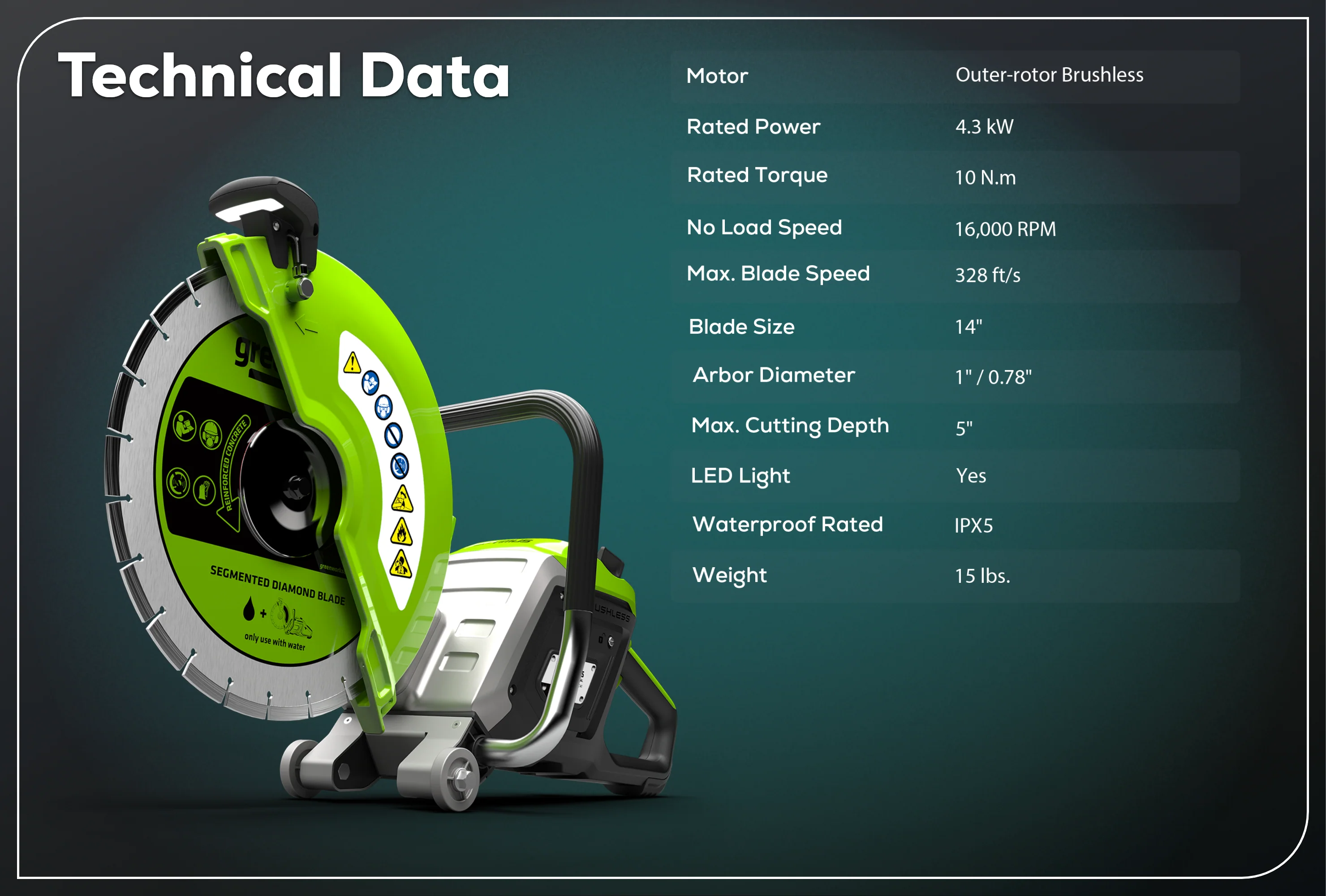 82V OPTIMUS 14" Power Cutter  | PC141 - Image 19