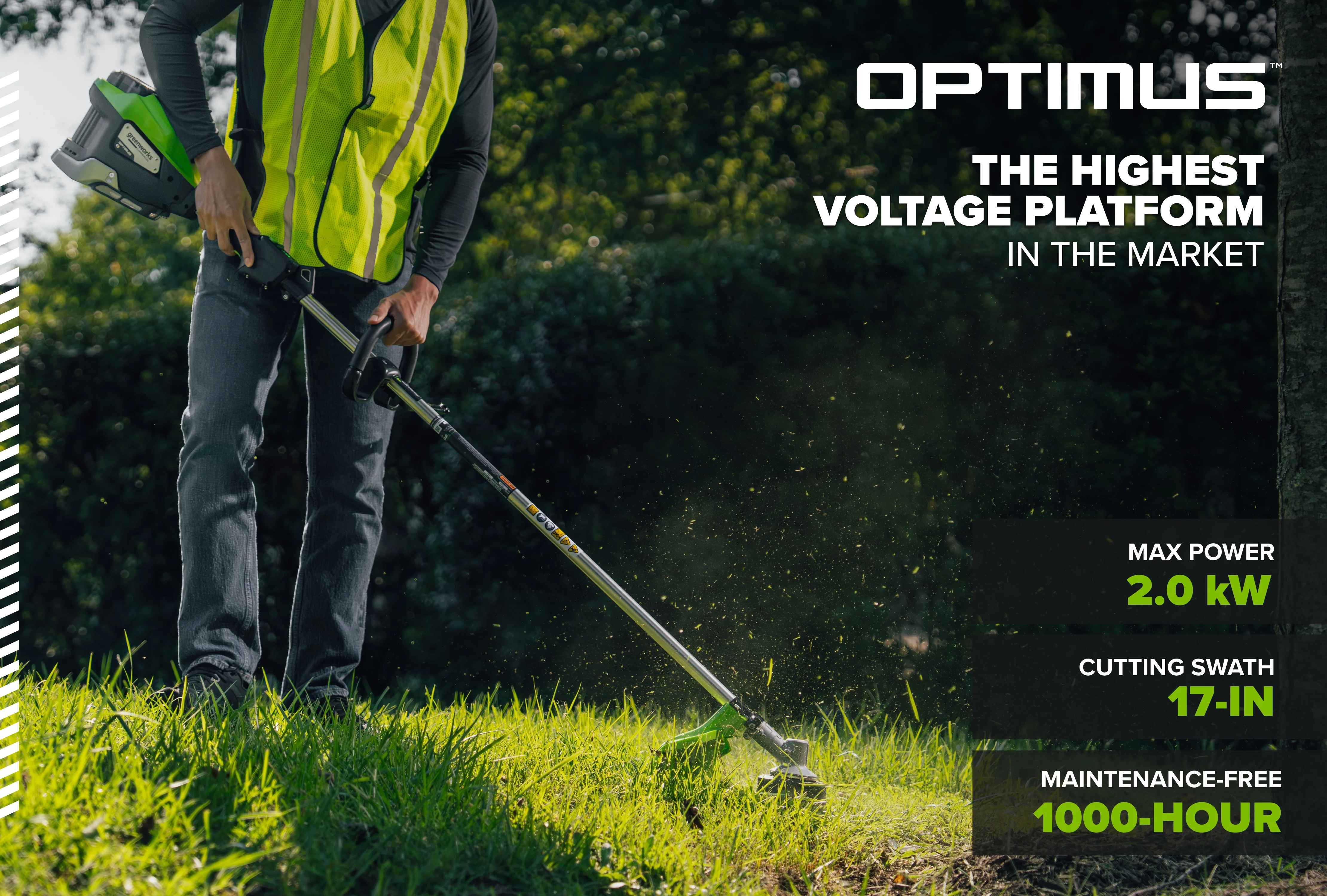 82V OPTIMUS 2.0kW 17" String Trimmer Brush Cutter | ST201 - Image 2