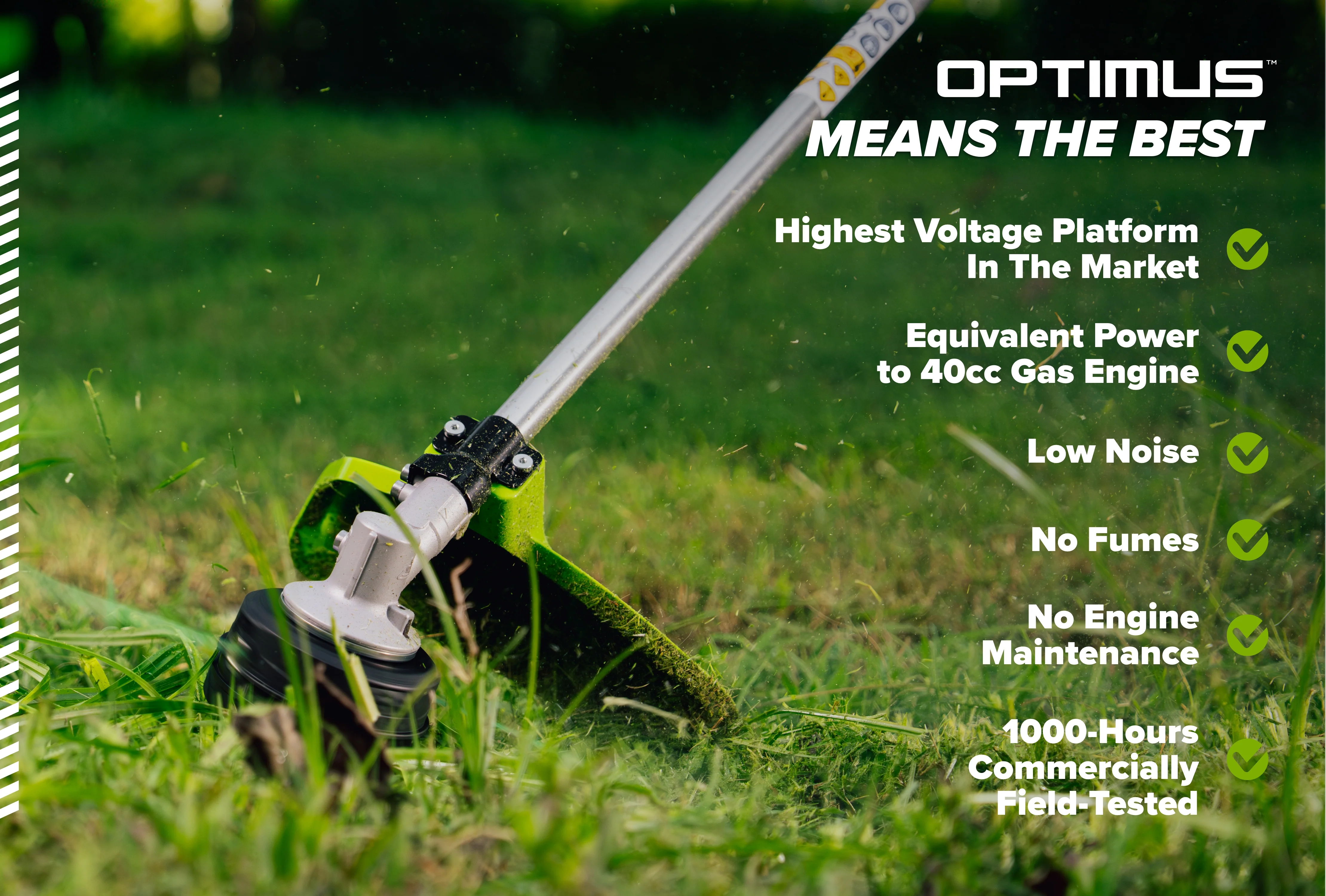 82V OPTIMUS 2.0kW 17" String Trimmer Brush Cutter Core400 DP Kit  | ST201-C4DP - Image 9