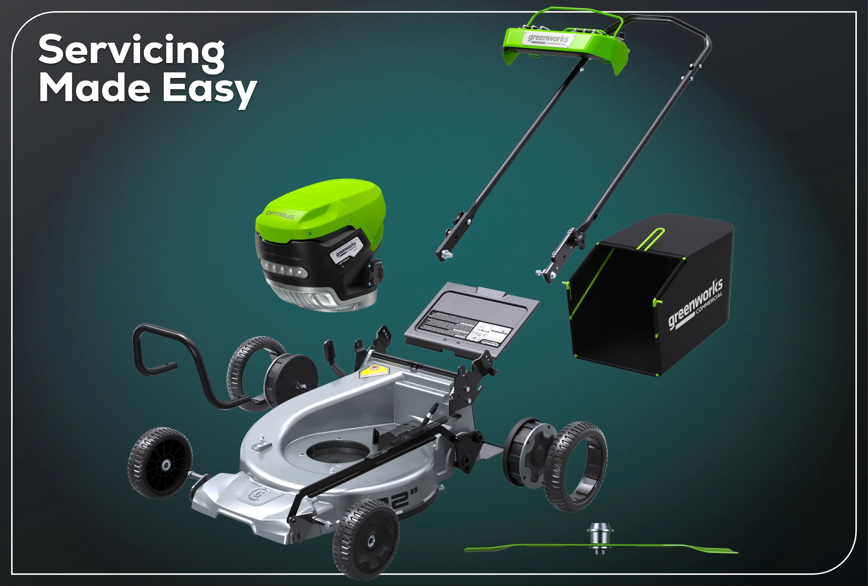 82V OPTIMUS ATM 22” Self-propelled Mower With (2) 8 Ah Batteries And Dual Port Charger | ATM22A-82DP - Image 8