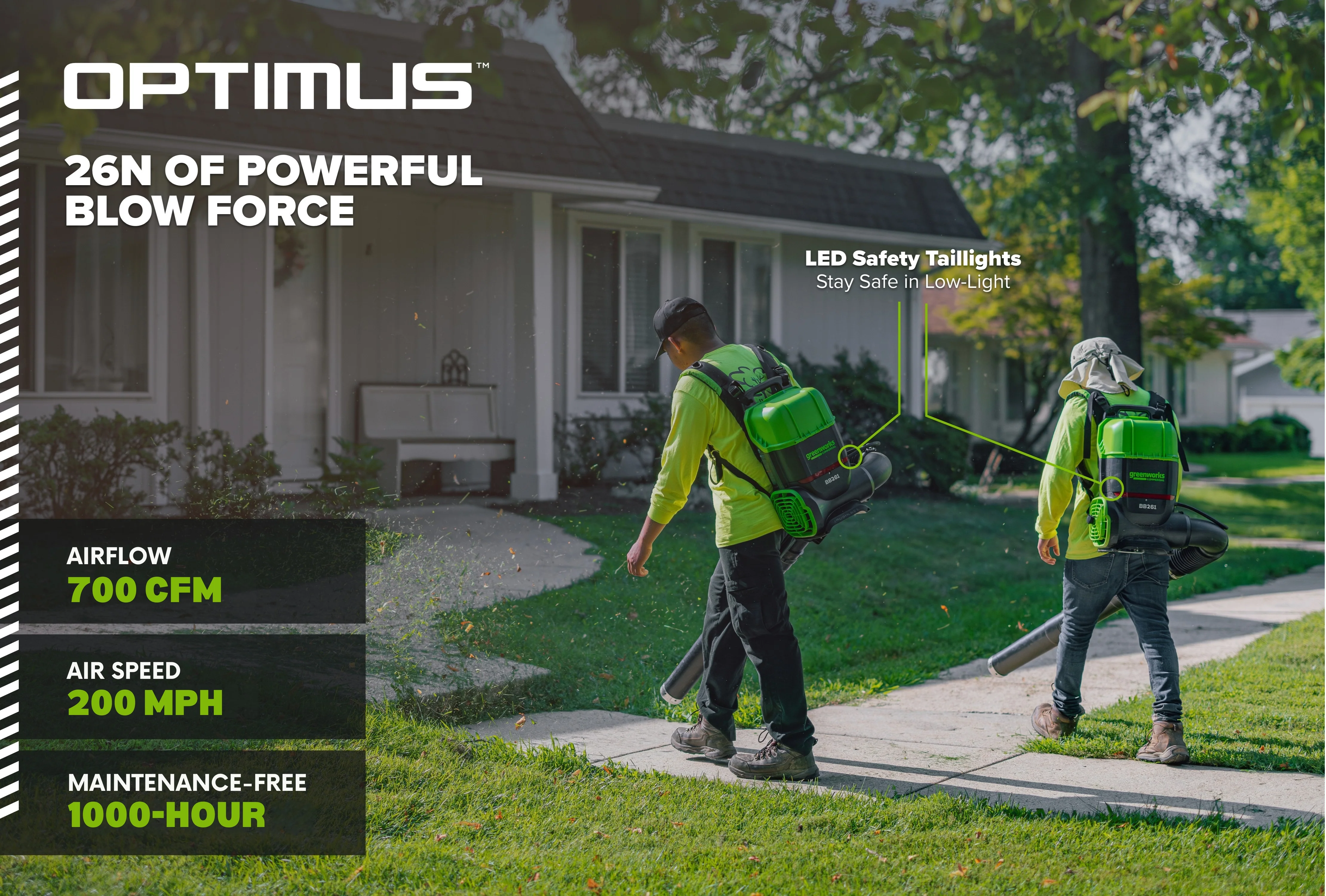 82V OPTIMUS 26N Backpack Blower | BB261 - Image 2