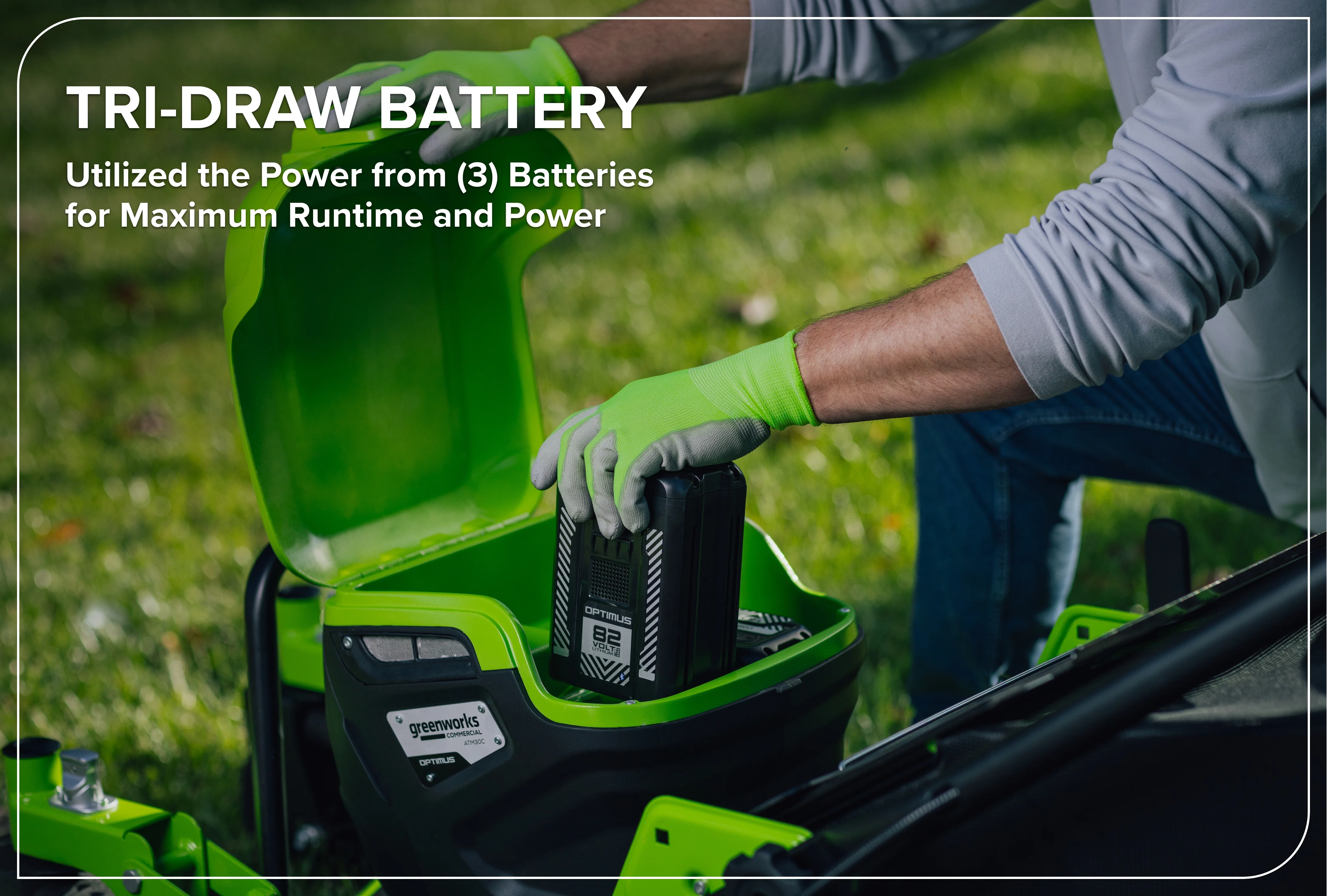 82V OPTIMUS ATM 30" Self-propelled Mower with (3) CORE530 Batteries and DP Charger| ATM30C-C5DP - Image 6