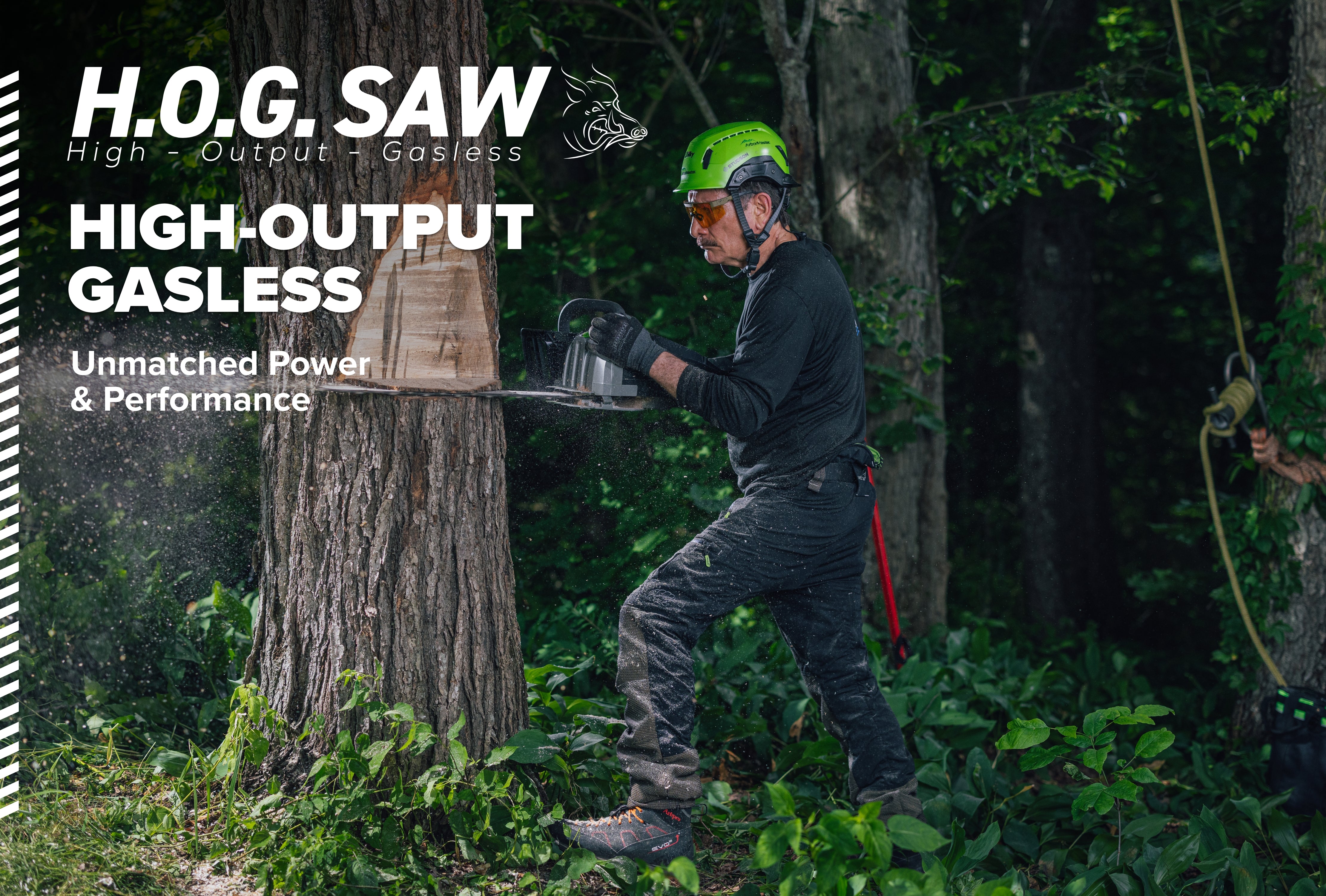 82V OPTIMUS HOGSAW 5.0kw Chainsaw Kit with CORE530 Battery & DP Charger | OCS800-C5DP - Image 3
