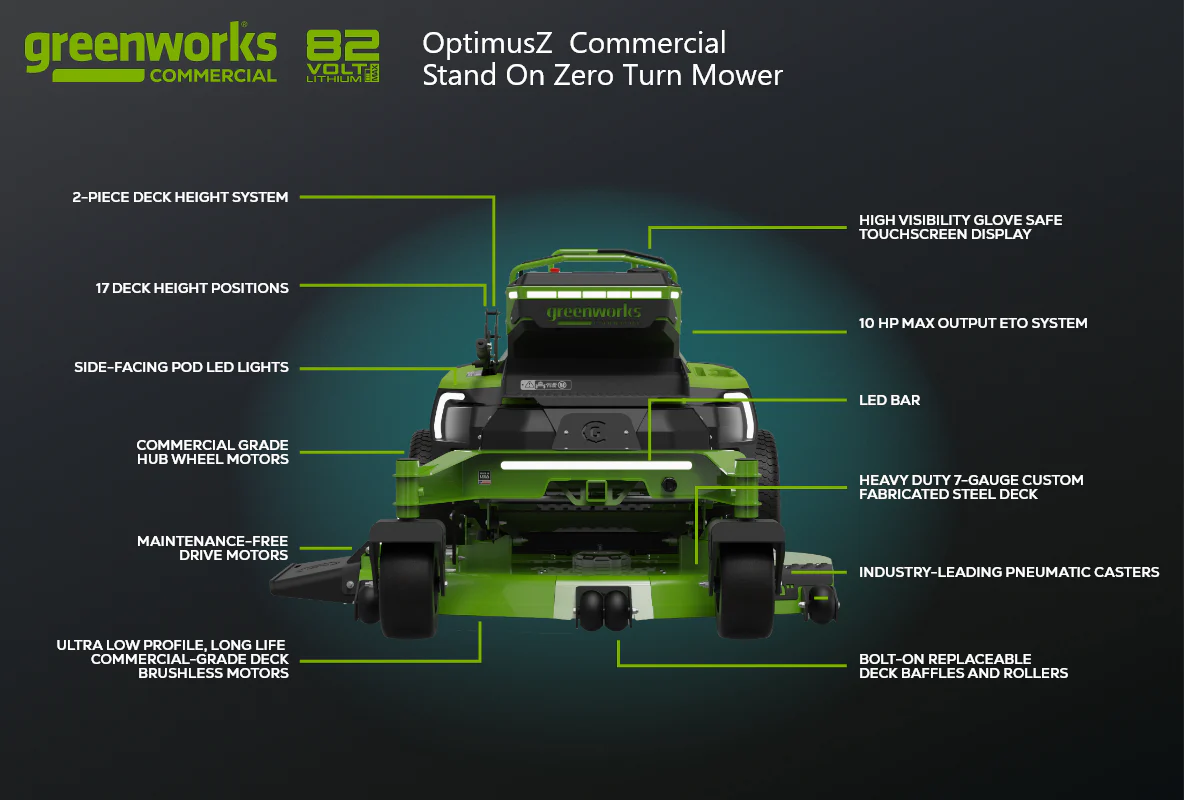 OptimusZ 48" 24kWh Stand-On Zero Turn Mower | CZ48S24X - Image 11