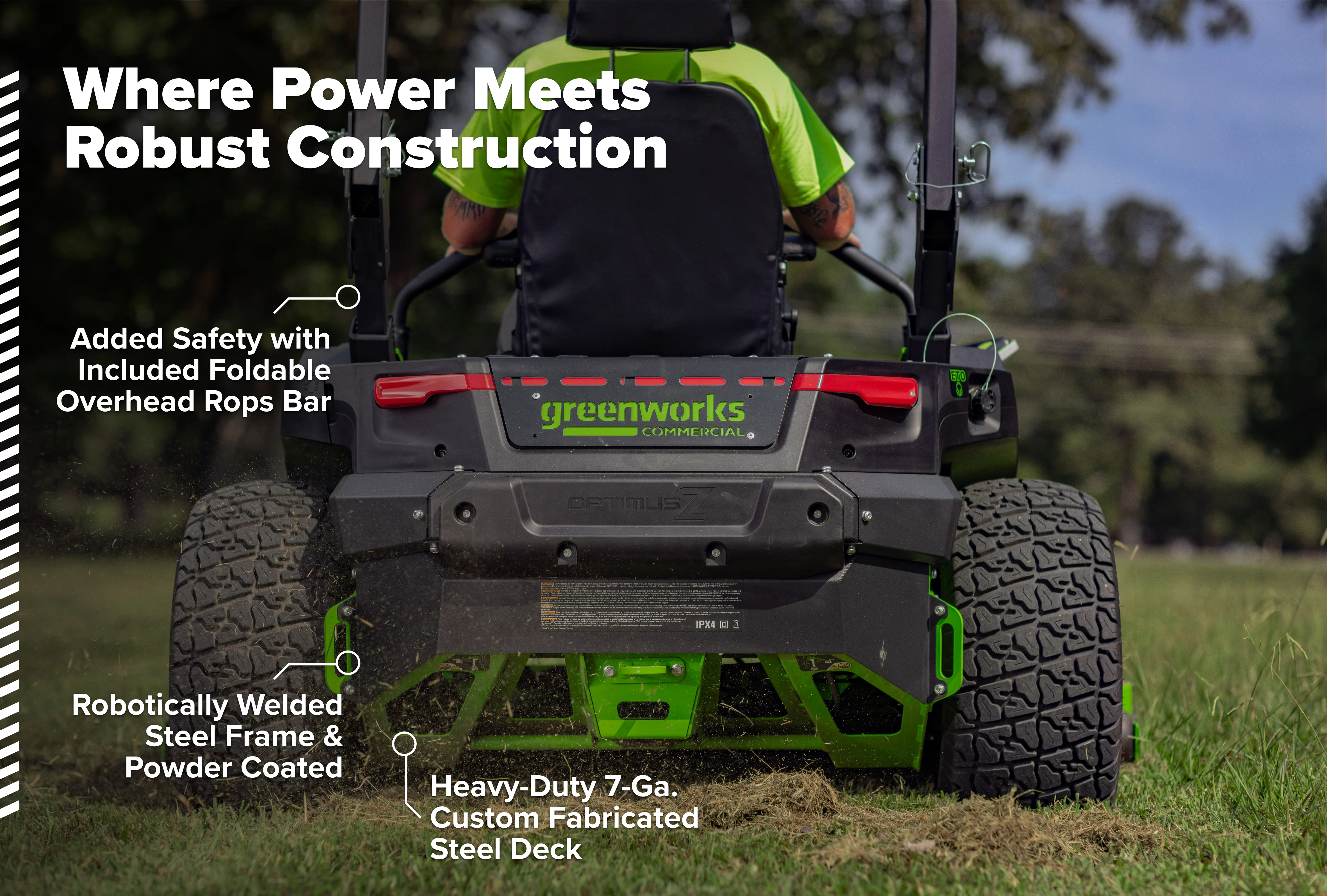 OPTIMUSZ Series 9 72" (Rear Discharge) Ride-on ZTR - 36 kWh | OZ972R - Image 18