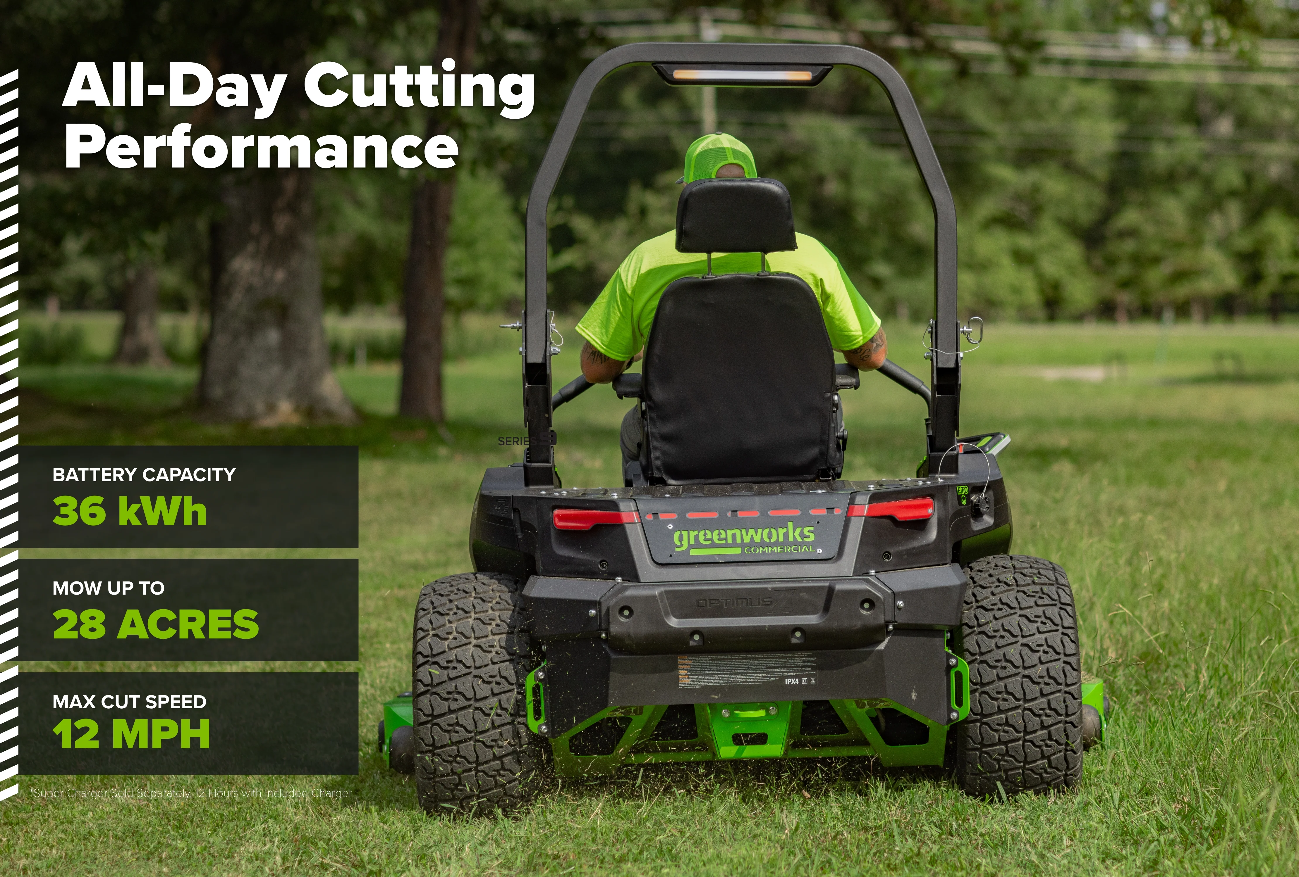 OPTIMUSZ Series 9 72" (Rear Discharge) Ride-on ZTR - 36 kWh | OZ972R - Image 2