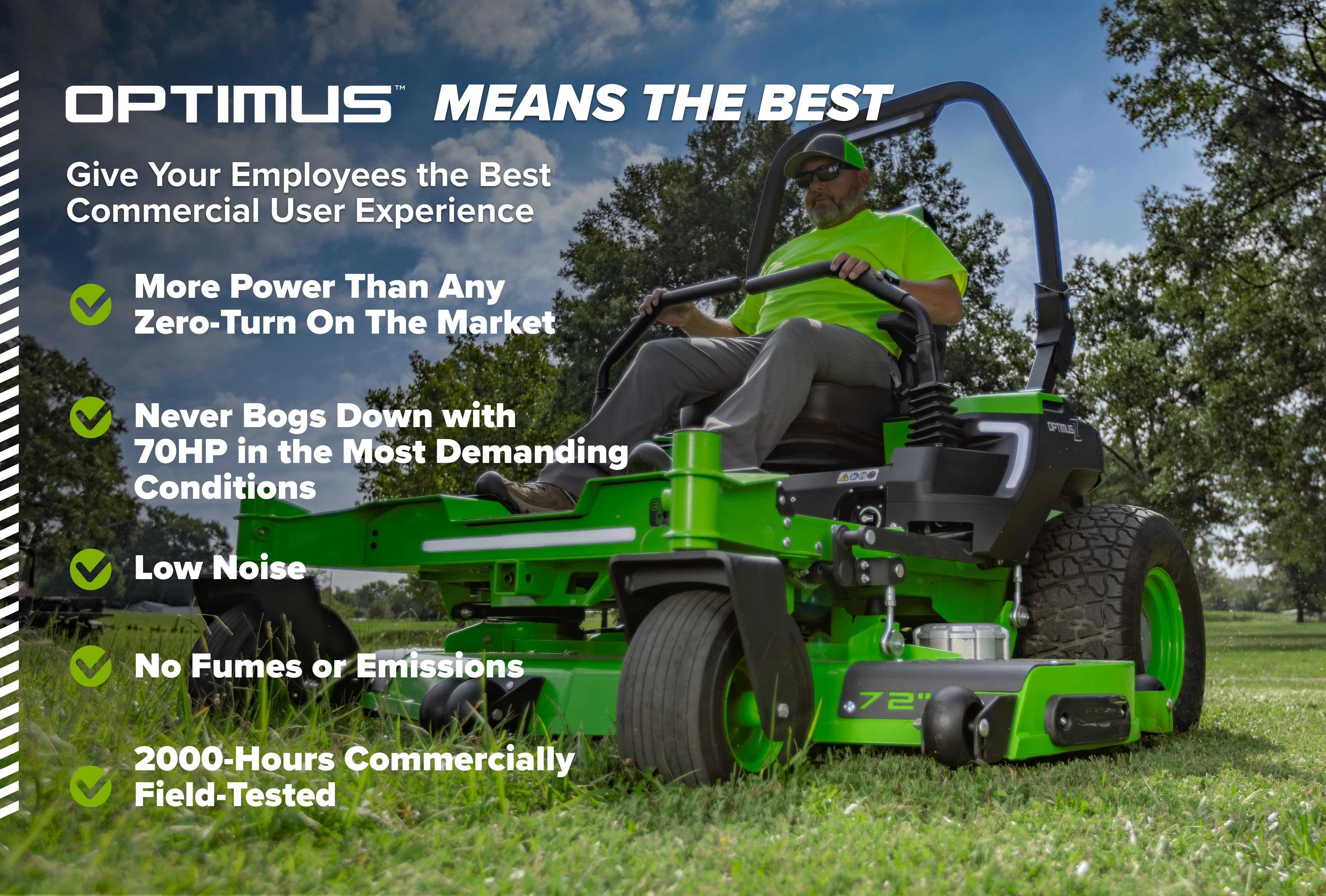 OPTIMUSZ Series 9 72" (Rear Discharge) Ride-on ZTR - 36 kWh | OZ972R - Image 20